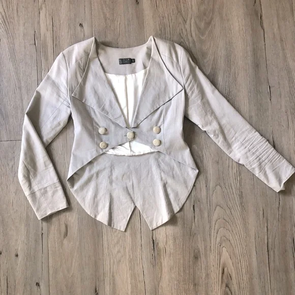 Eve Gravel Tailored Blazer - Picture 1 of 9